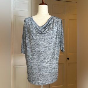 Apt. 9 heather gray, dolman sleeve, cowl neck top, Size M
